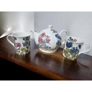 32 oz Victorian Style Floral Teapot | English Garden Pattern
